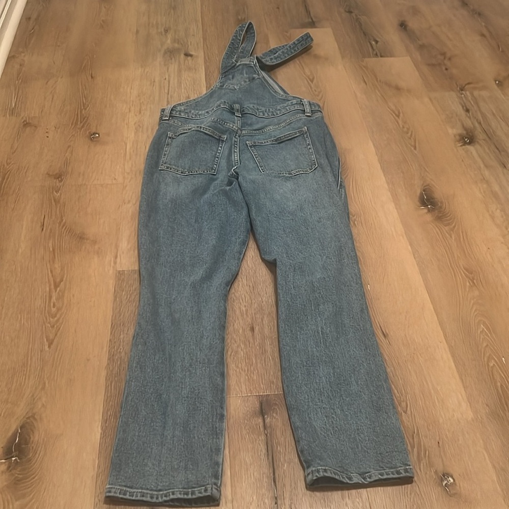 OLD NAVY Overalls Size 6 distressed with one side zipper - Picture 11 of 12